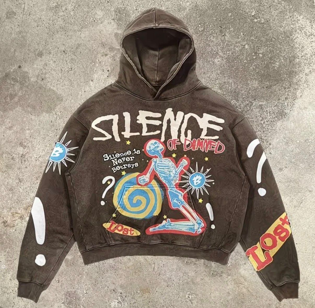 Silence of Damned Skull Hoodie