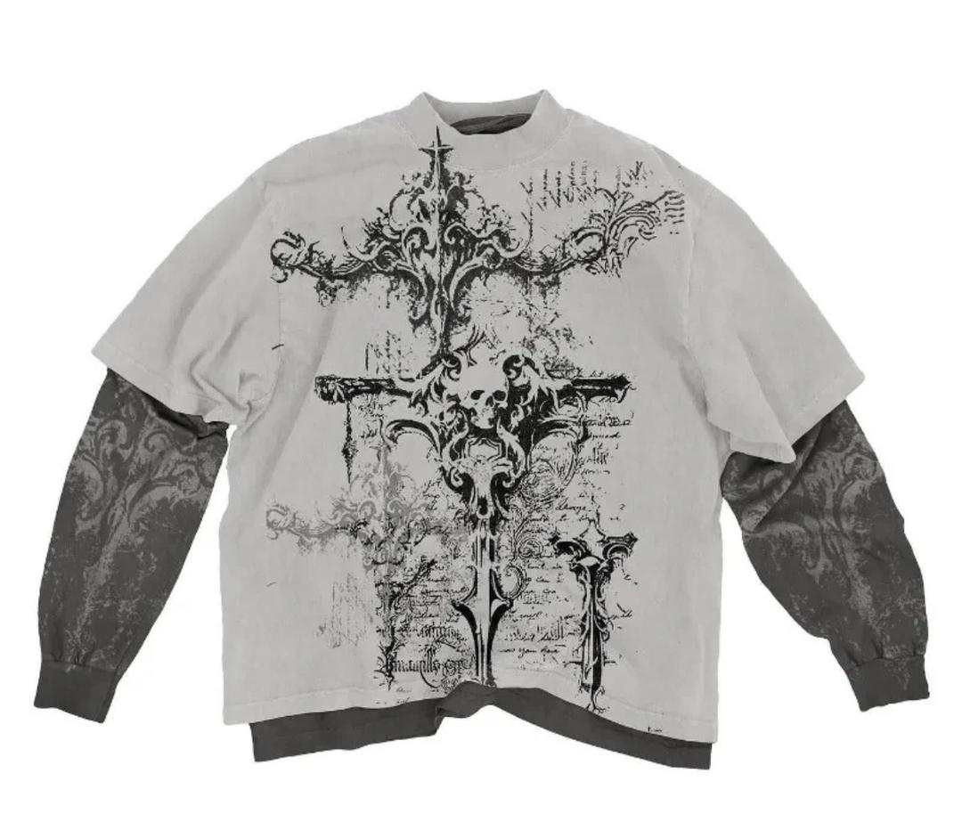 Grunge Graphic Long Sleeve 7